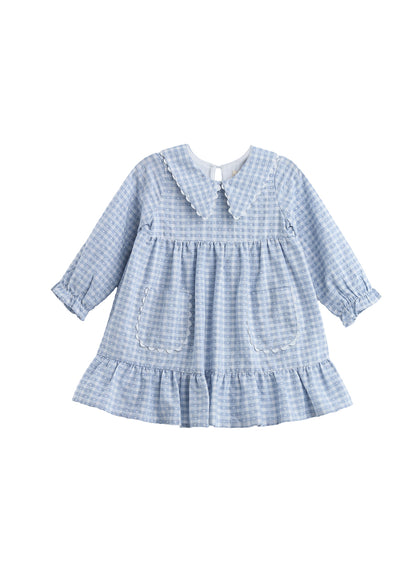 Ella Rae Dress: Light Blue Gingham