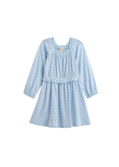 Luna Bella Dress: Blue Stars
