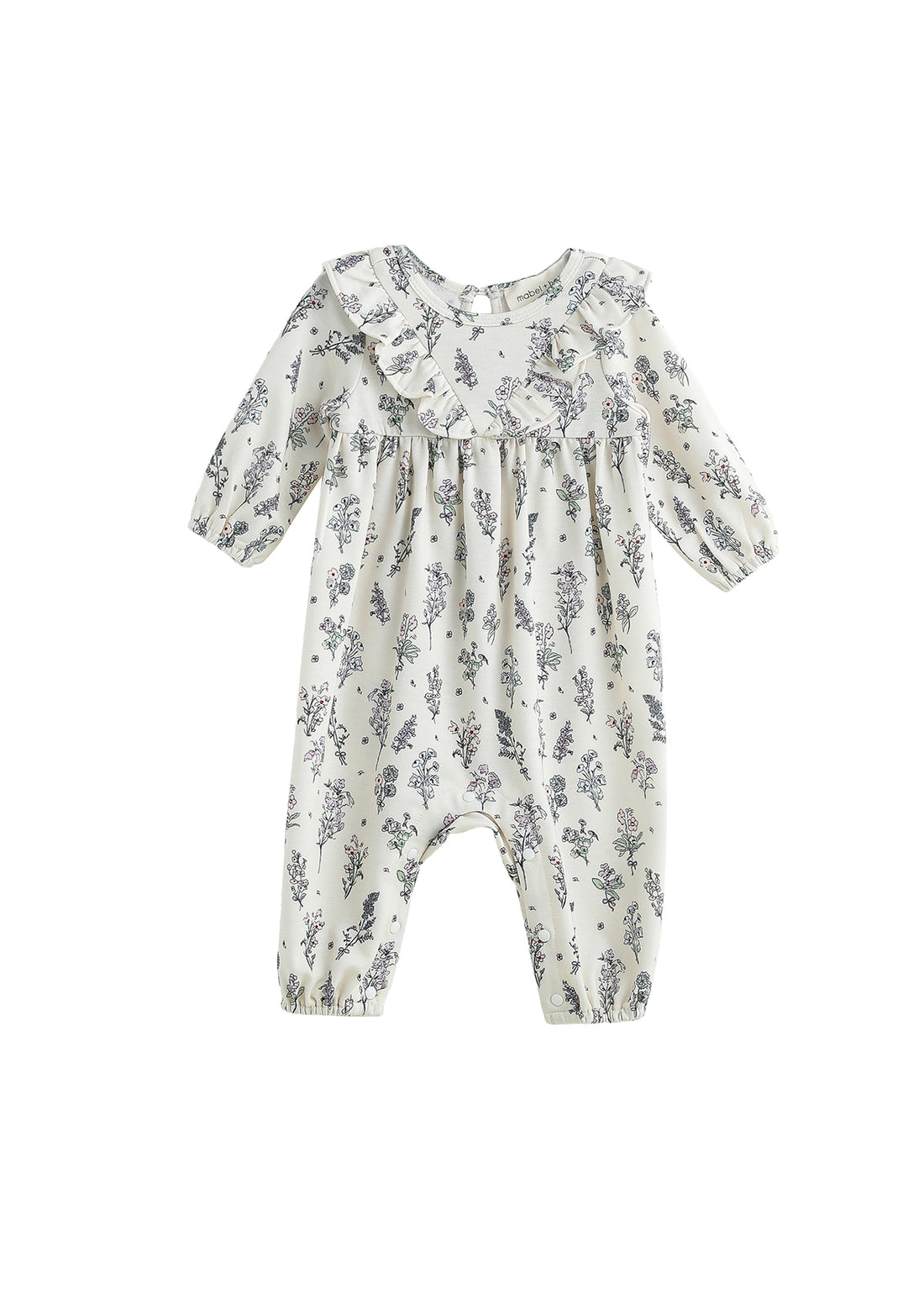 Gracie Romper: Purple Floral