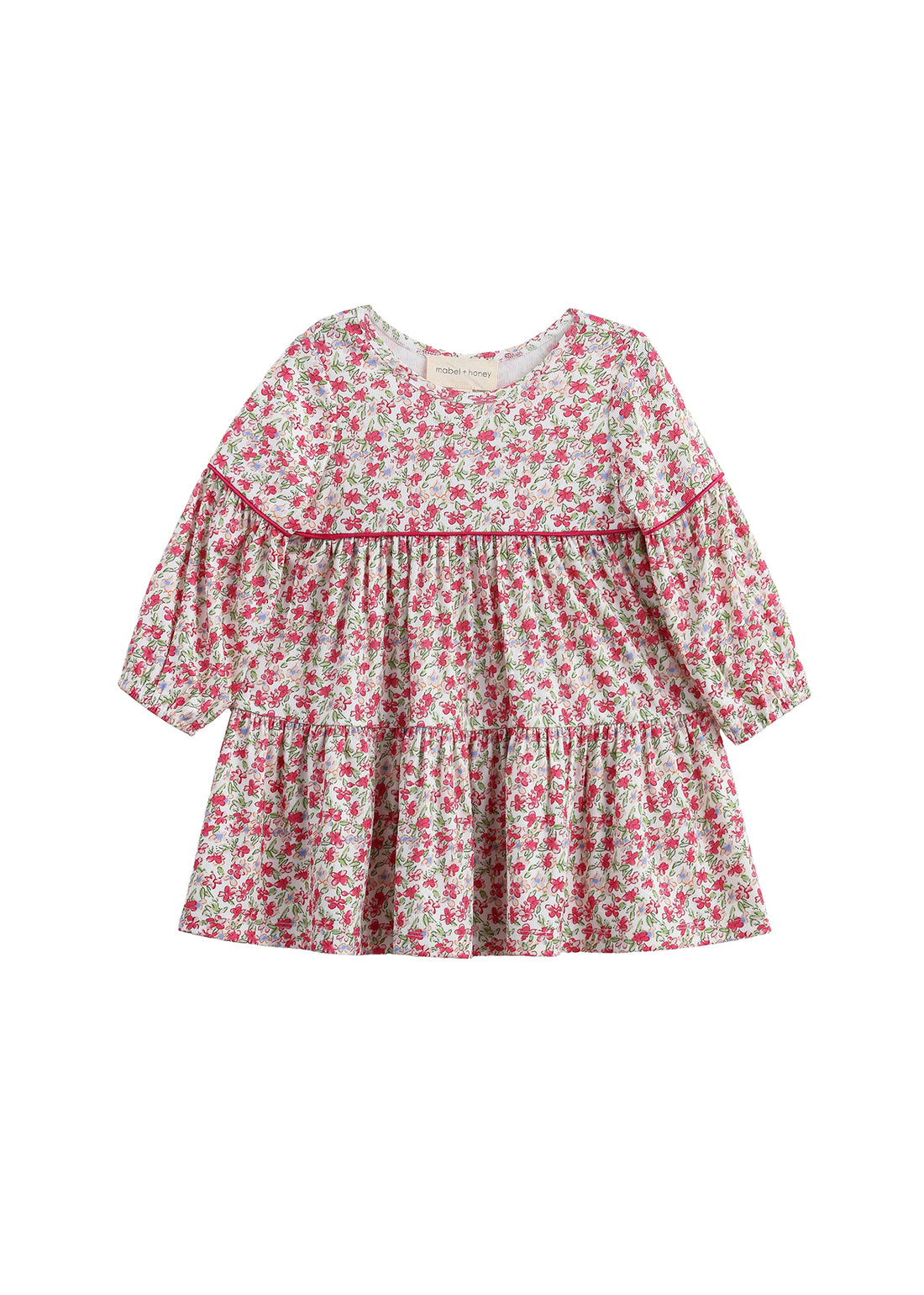 Caroline Dress: Pink Floral