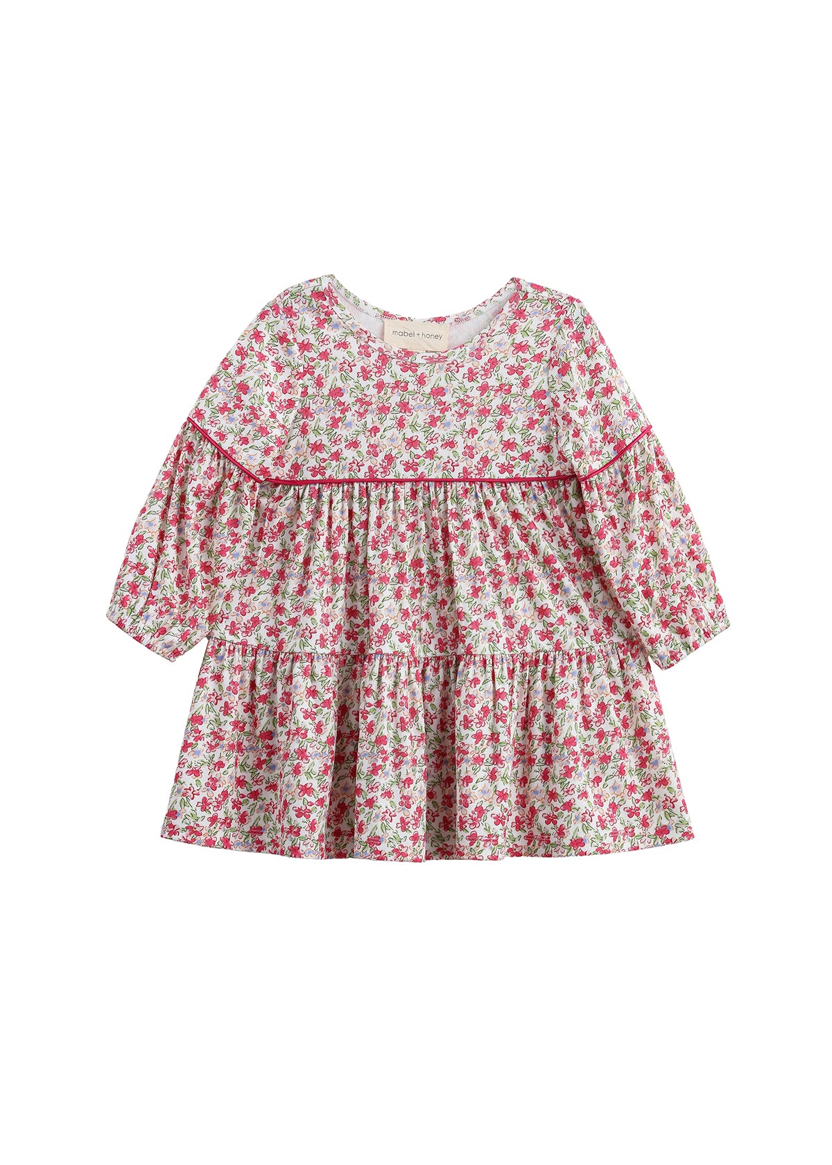 Caroline Dress: Pink Floral