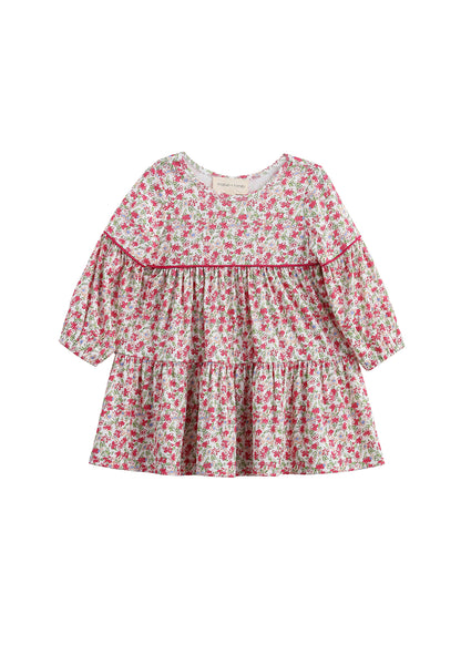 Caroline Dress: Pink Floral