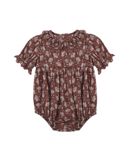 Liv Romper: Mulberry Iris