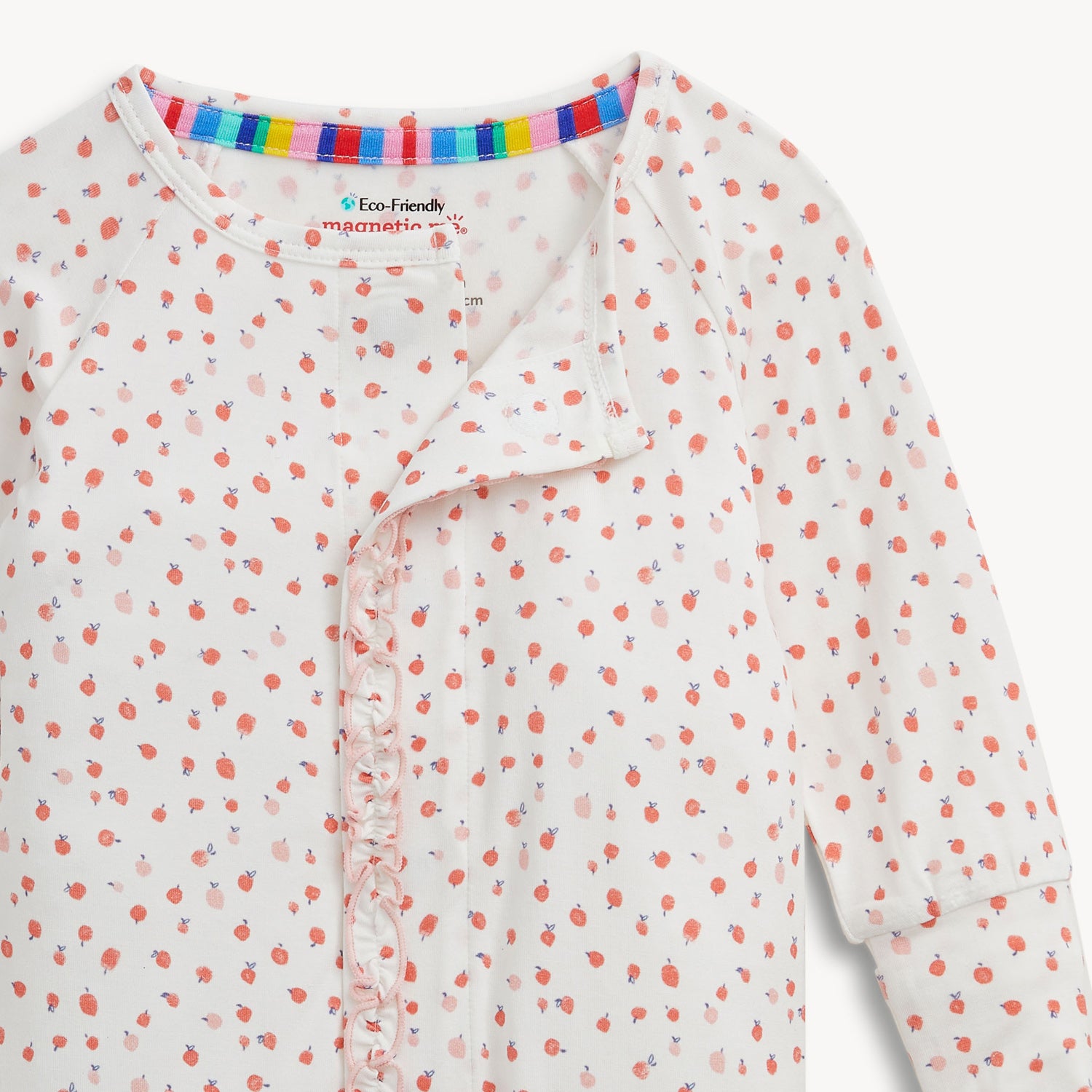 Apple Blossom Magnetic Modal Ruffle Convertible Coverall