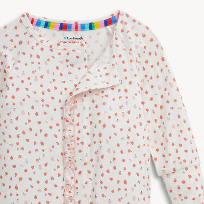 Apple Blossom Magnetic Modal Ruffle Convertible Coverall