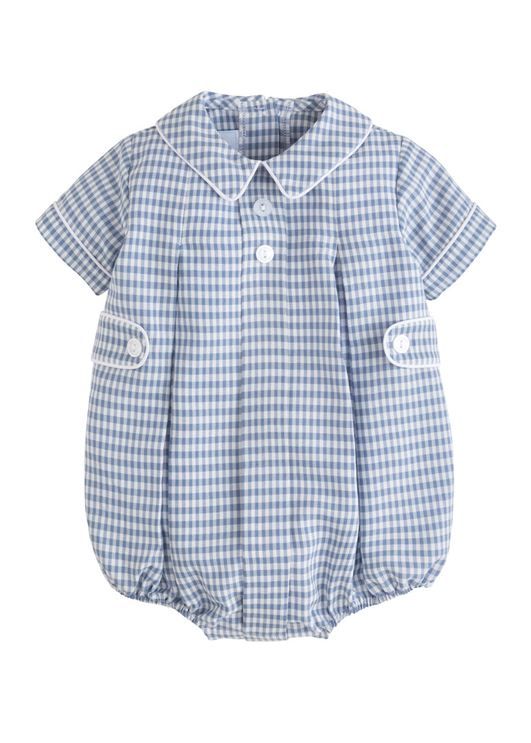 Davant Bubble: Gray Blue Gingham