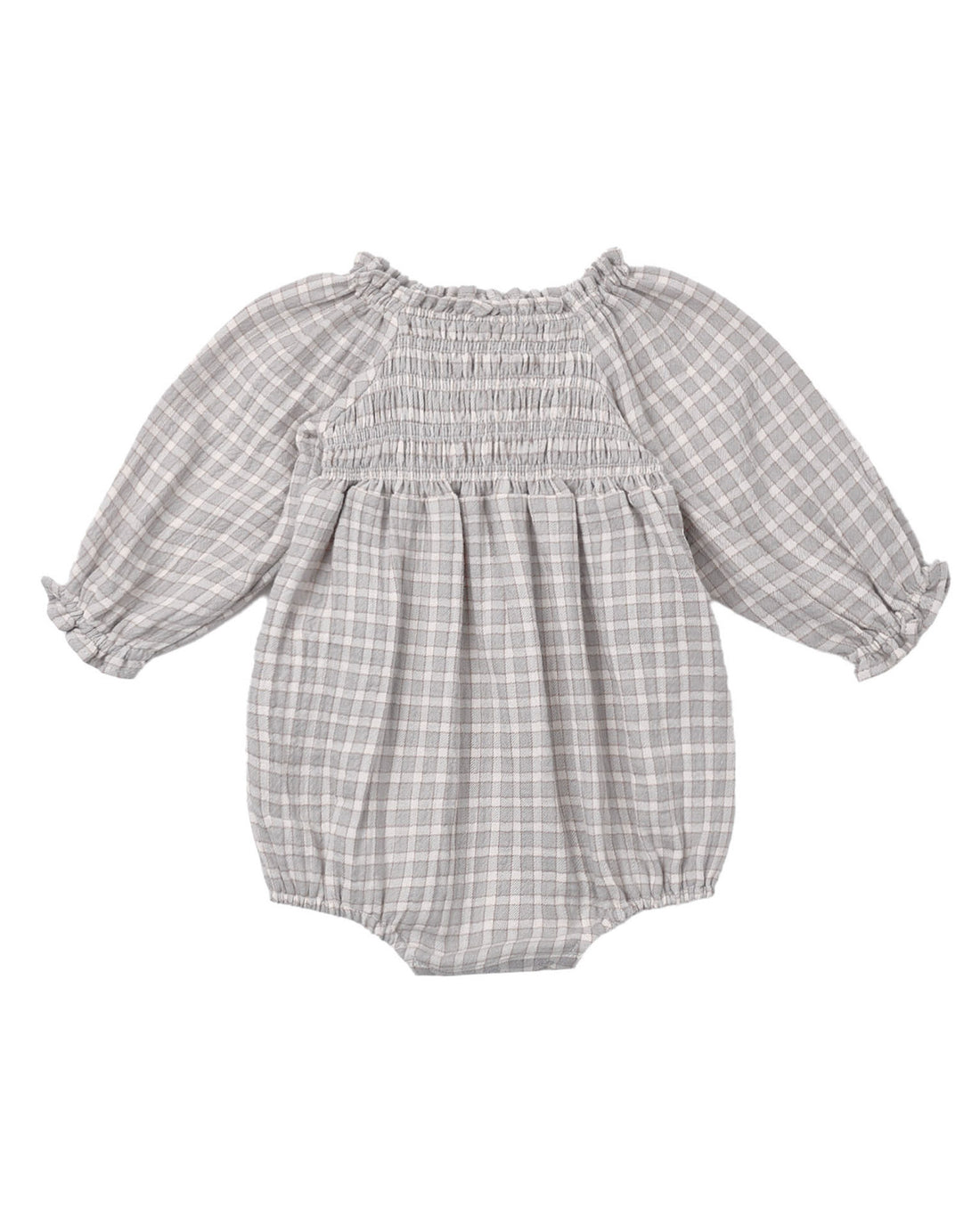 Eden Romper: Blue Gingham
