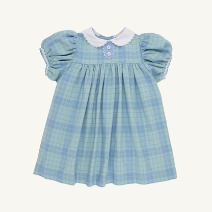 TBBC Mary Dal Dress - Woven Yarn: Audubon Park Plaid/Sarasota Sky