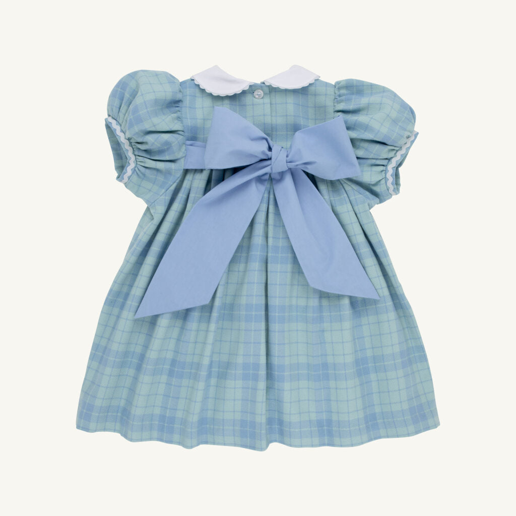 TBBC Mary Dal Dress - Woven Yarn: Audubon Park Plaid/Sarasota Sky