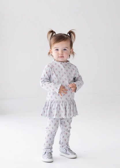 Petite Petals 2-Piece Pant Set