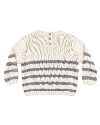 Rex Sweater: Slate Stripe