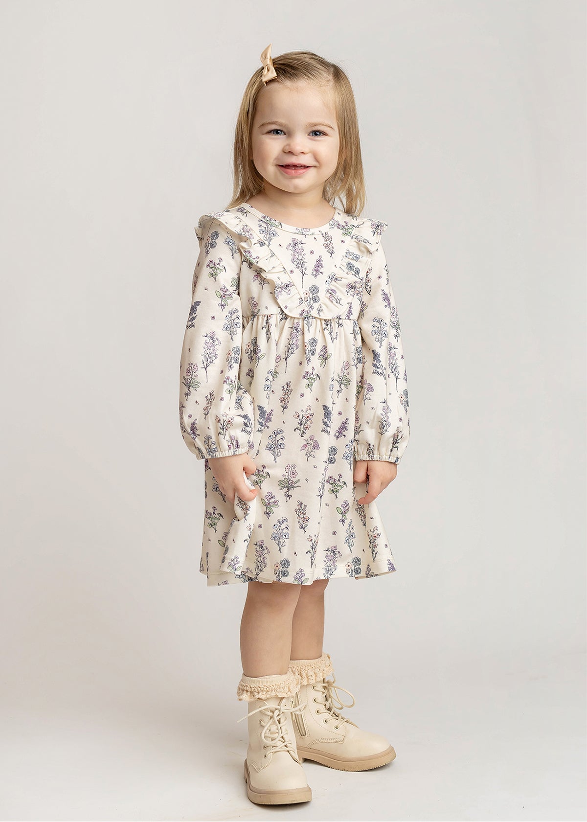Gracie Dress: Purple Floral