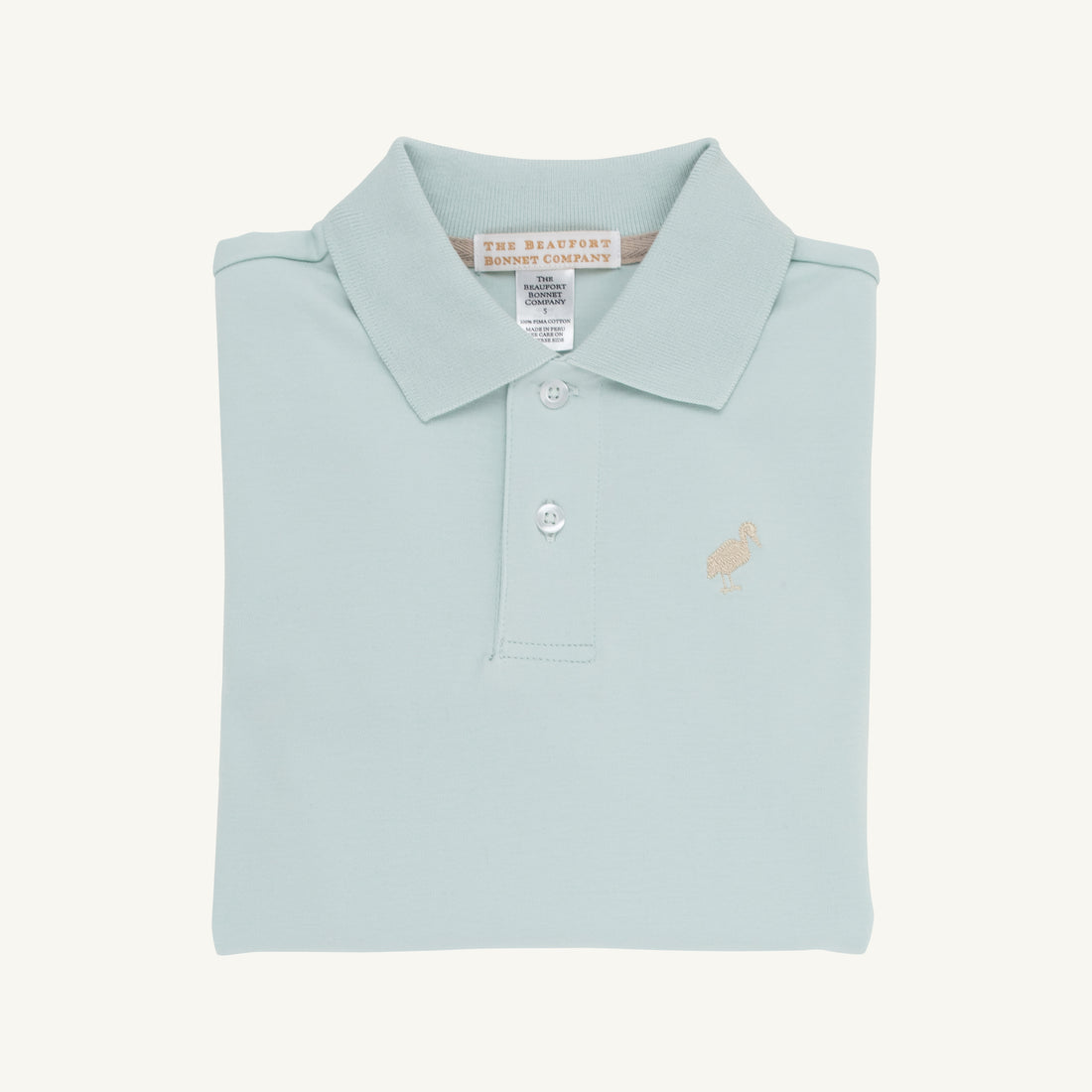 TBBC LS Pima Prim &amp; Proper Polo: Old Greenwich Green/Keeneland Khaki
