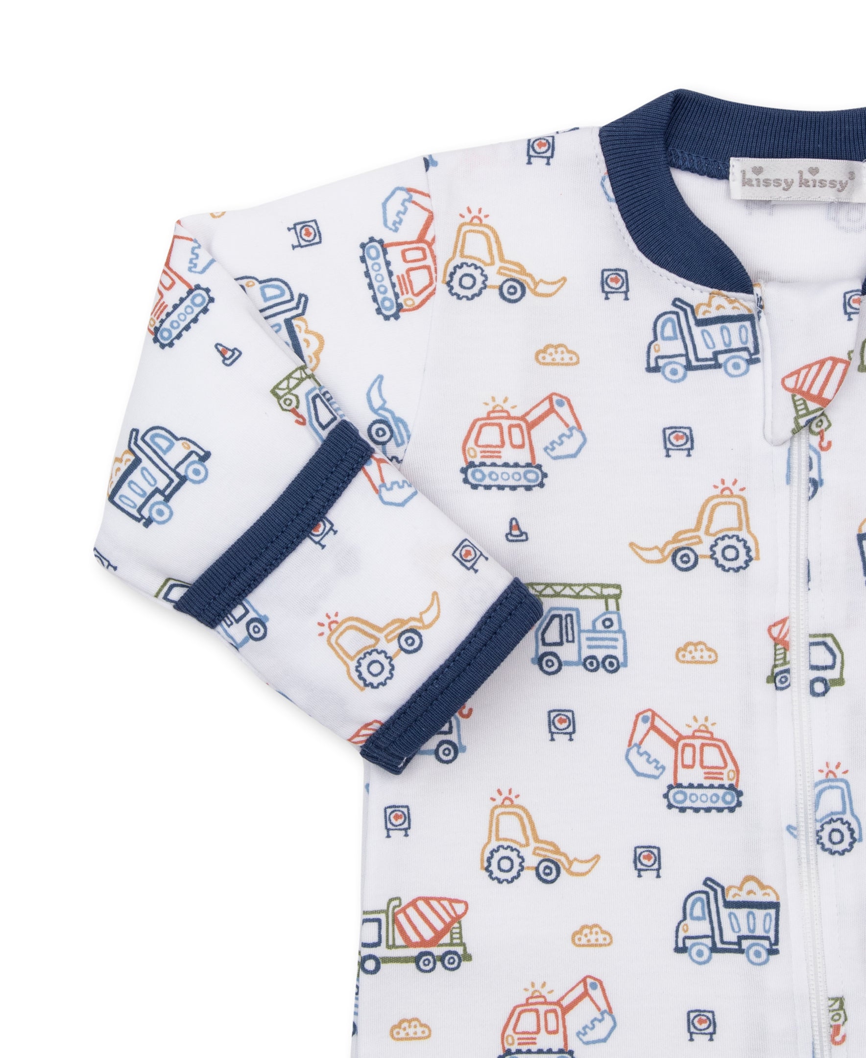 Demo Construction Zipper Footie