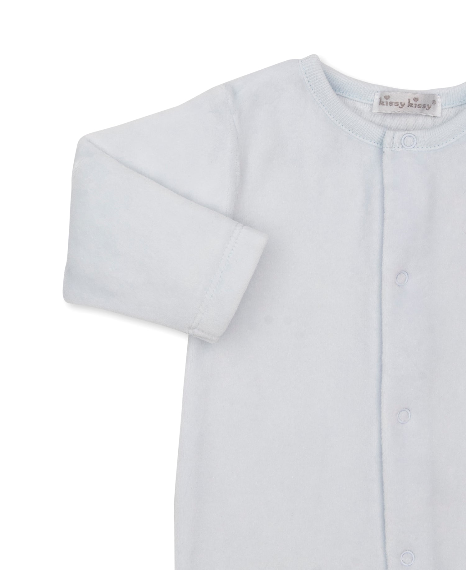 Toot Toot Embroidered Velour Footie