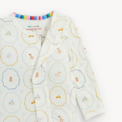 Nursery Magic Magnetic Modal Footie: Cream