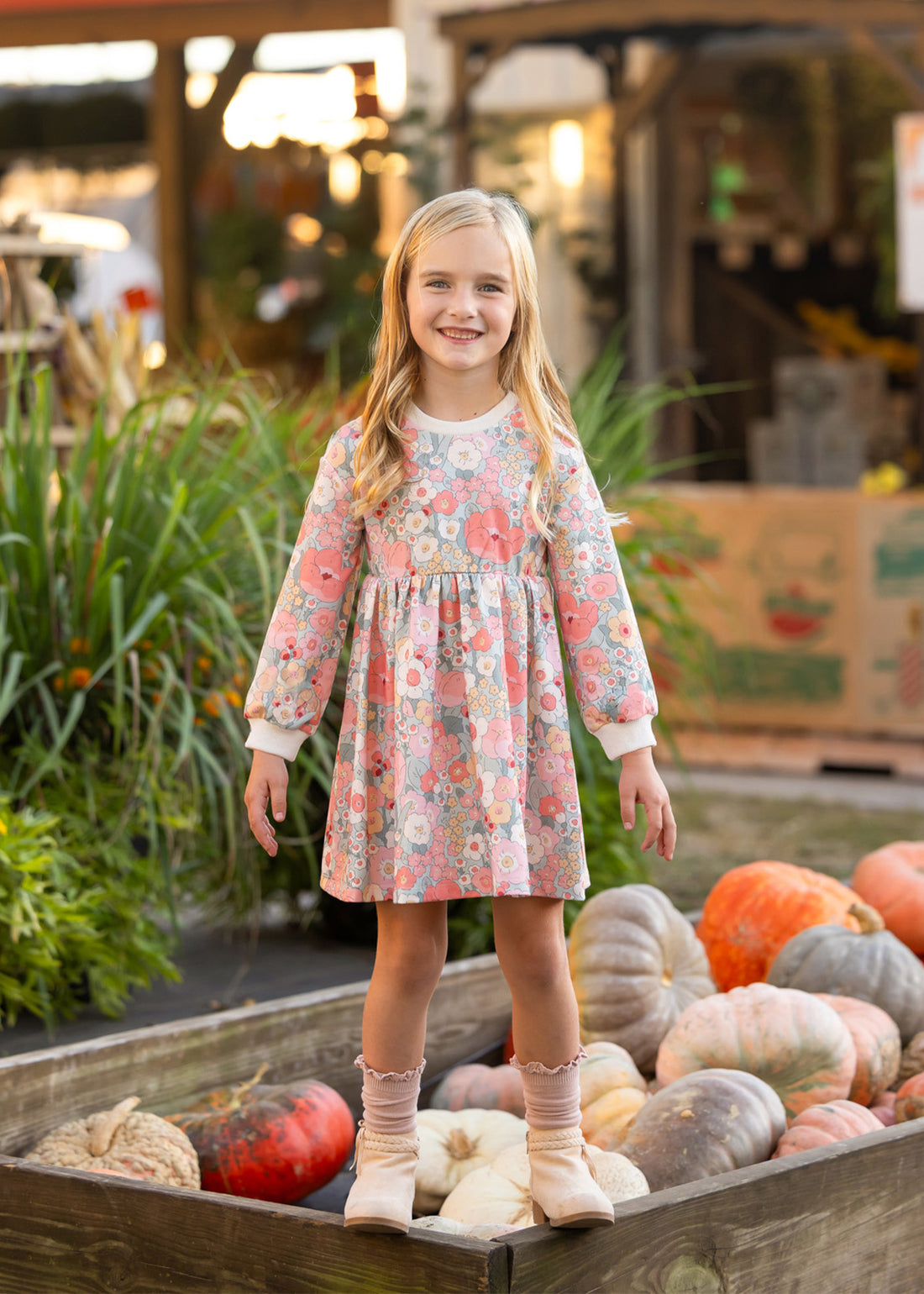 Eliza Dress: Pink Floral