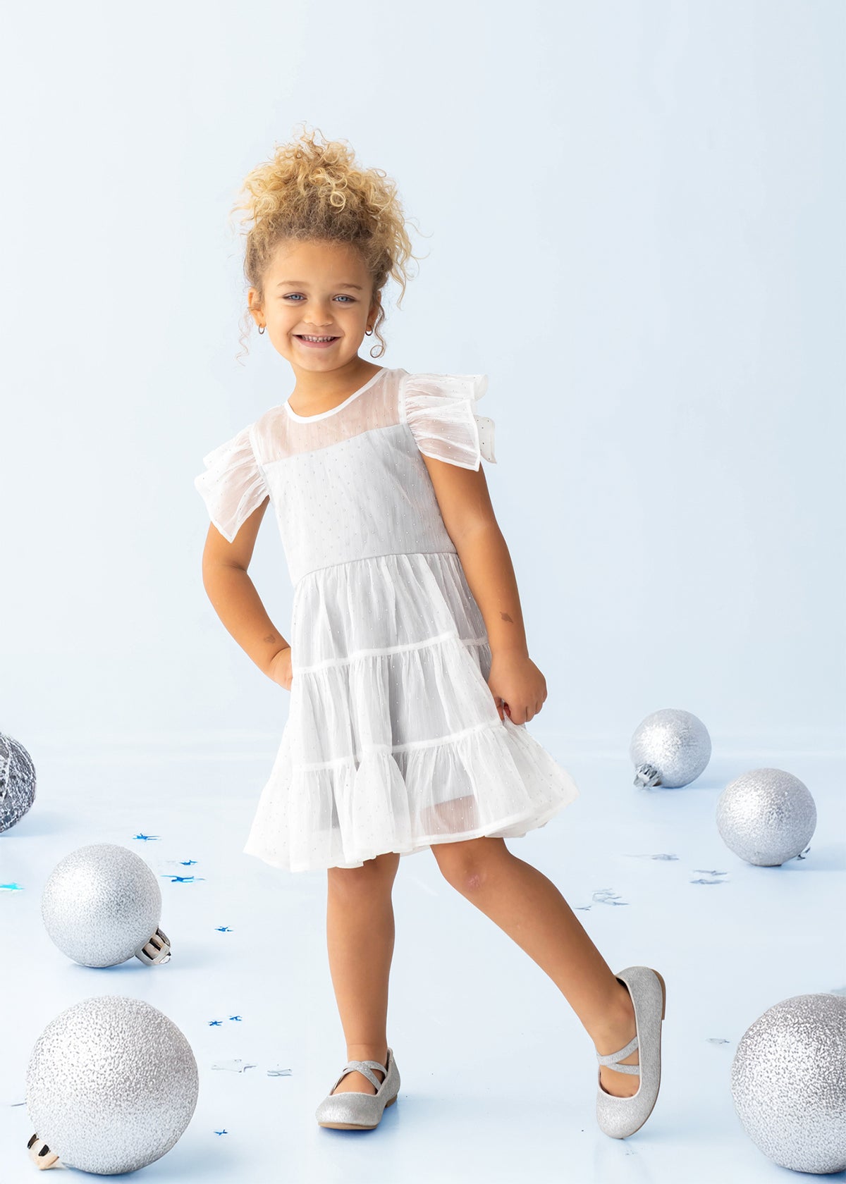 Shimmer Shine Dress: Silver
