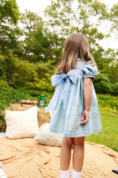 TBBC Mary Dal Dress - Woven Yarn: Audubon Park Plaid/Sarasota Sky