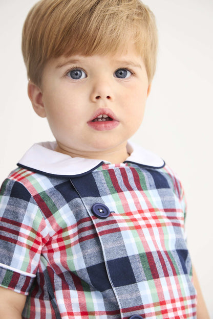 TBBC Brock Bubble- Flannel: Covington Cottage Plaid/Worth Ave White
