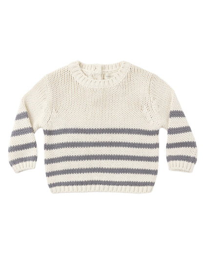 Rex Sweater: Slate Stripe
