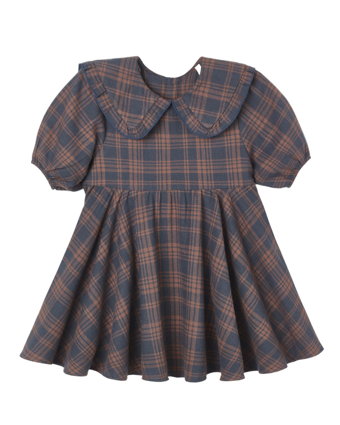 Camille Dress: Midnight Plaid