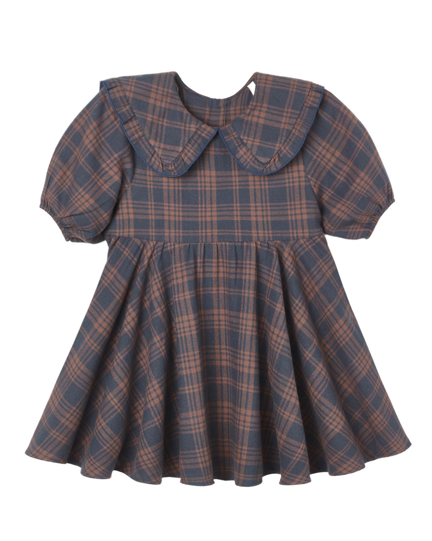 Camille Dress: Midnight Plaid