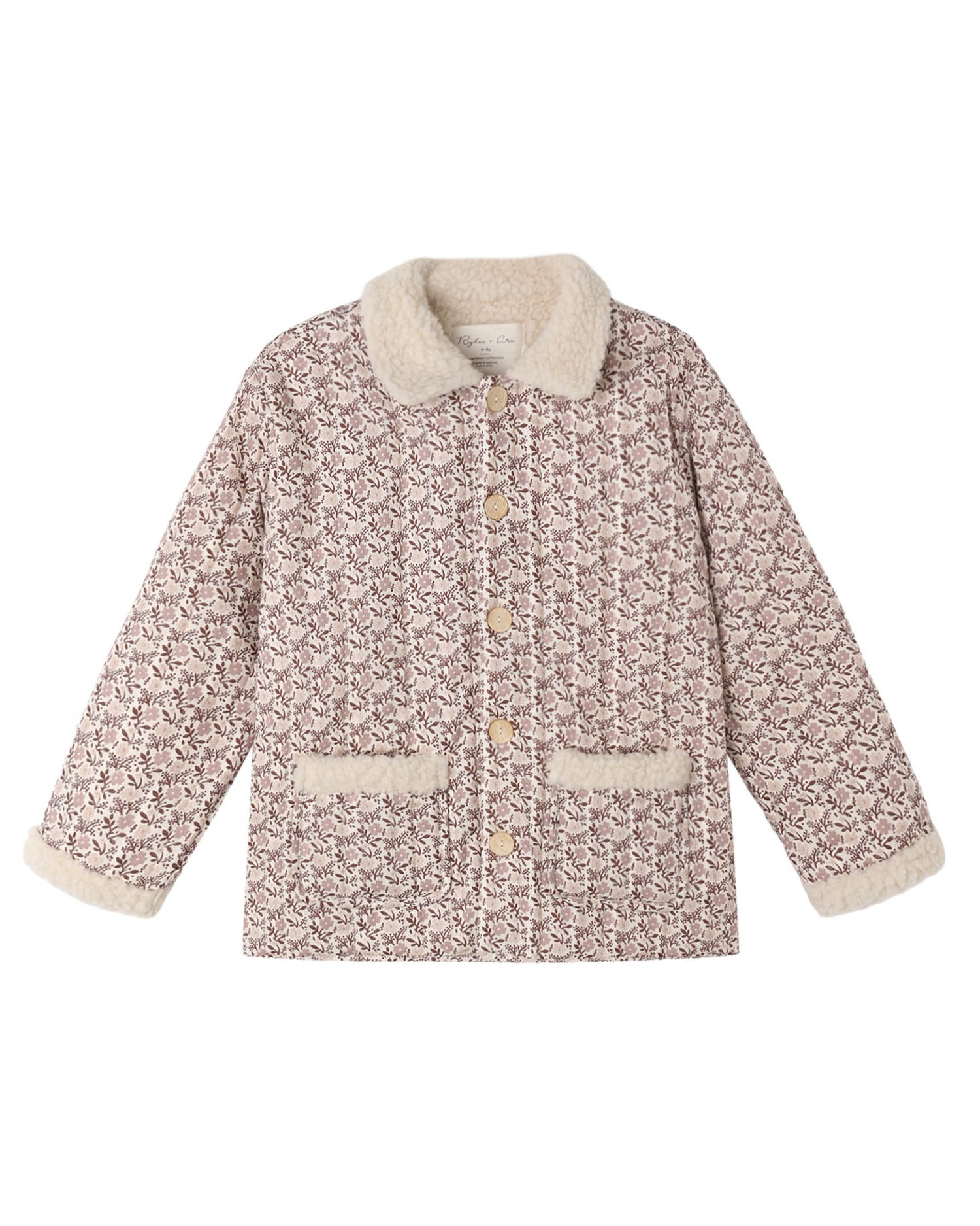 Quilted Collared Coat: Primrose
