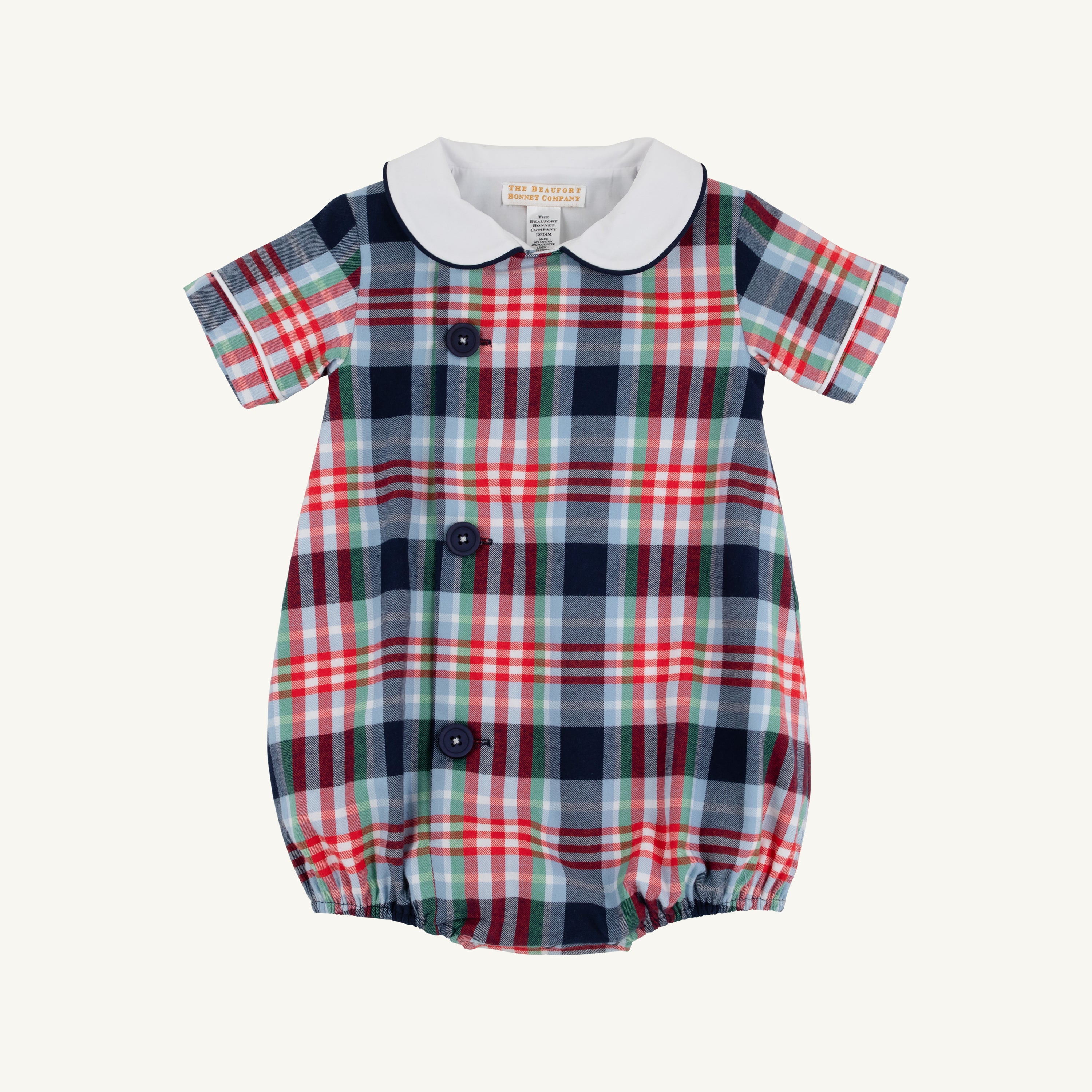 TBBC Brock Bubble- Flannel: Covington Cottage Plaid/Worth Ave White