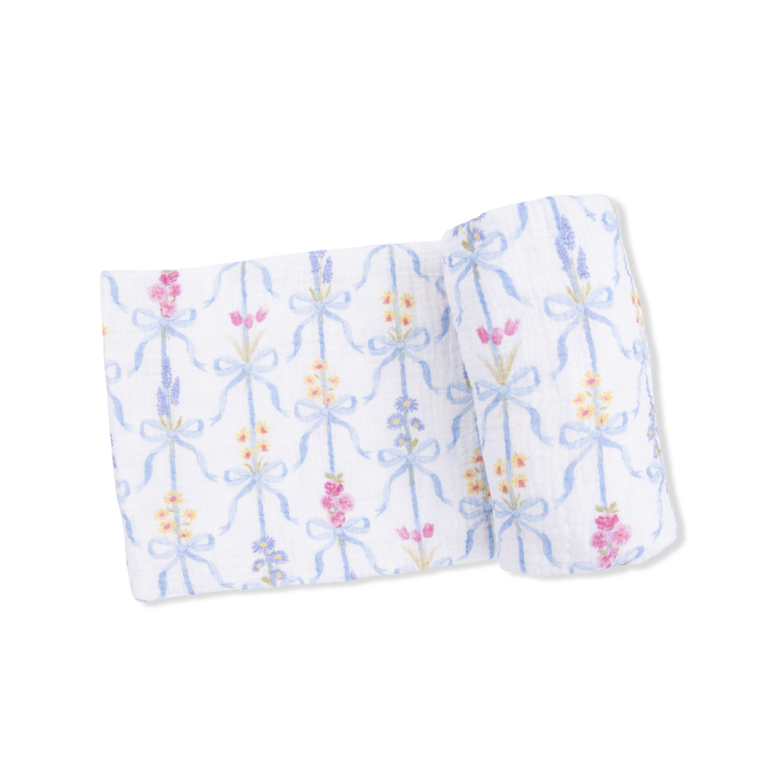 Ribbon Bouquets Swaddle Blanket
