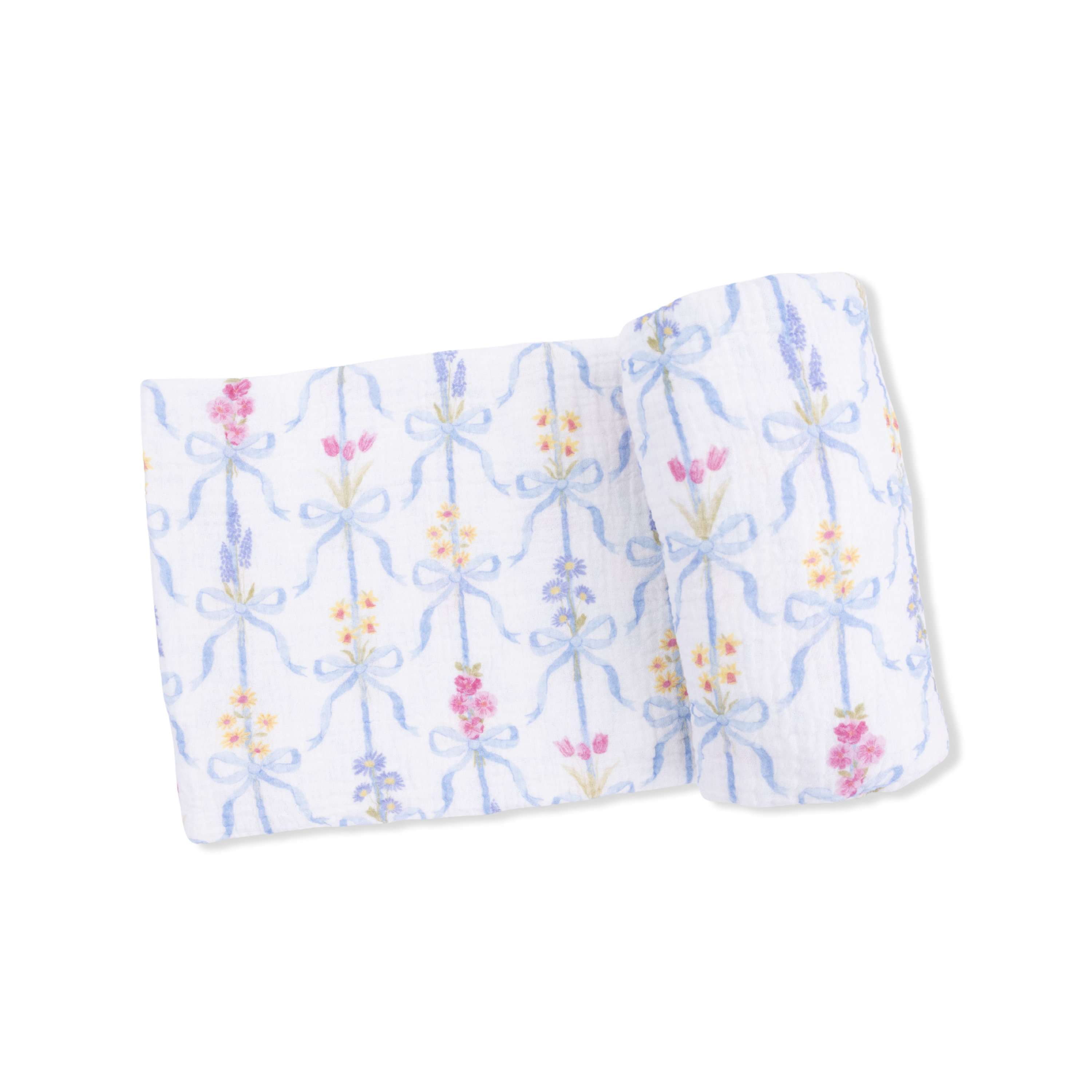 Ribbon Bouquets Swaddle Blanket