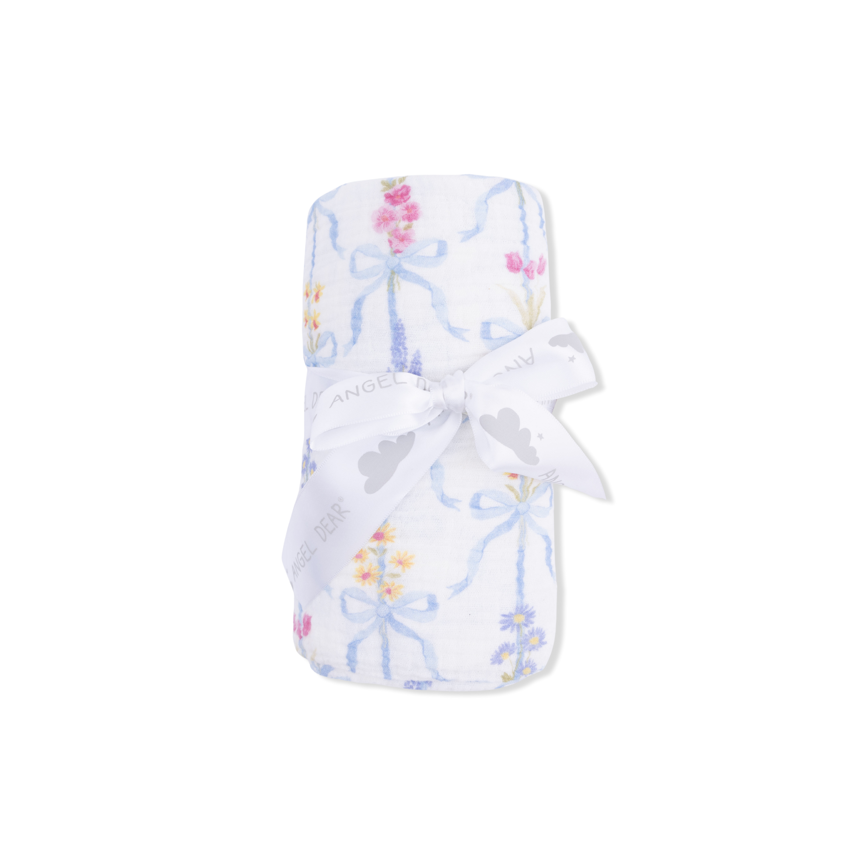 Ribbon Bouquets Swaddle Blanket
