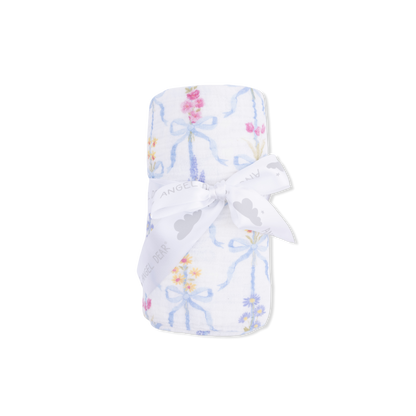 Ribbon Bouquets Swaddle Blanket