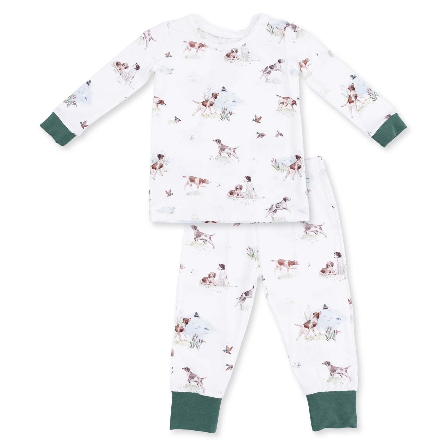 Pointer Pups And Duck Buddies Long Sleeve Loungewear Set