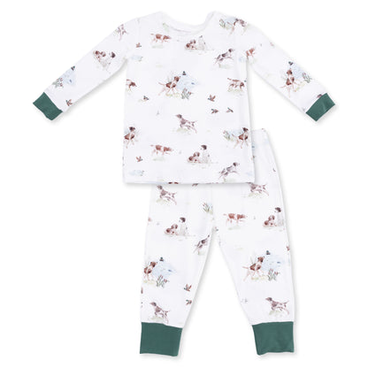 Pointer Pups And Duck Buddies Long Sleeve Loungewear Set