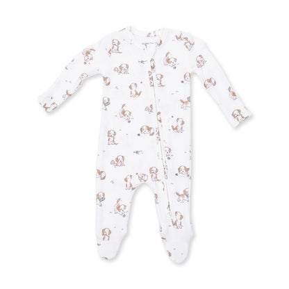 Explorer Puppy Blue 2 Way Zipper Footie