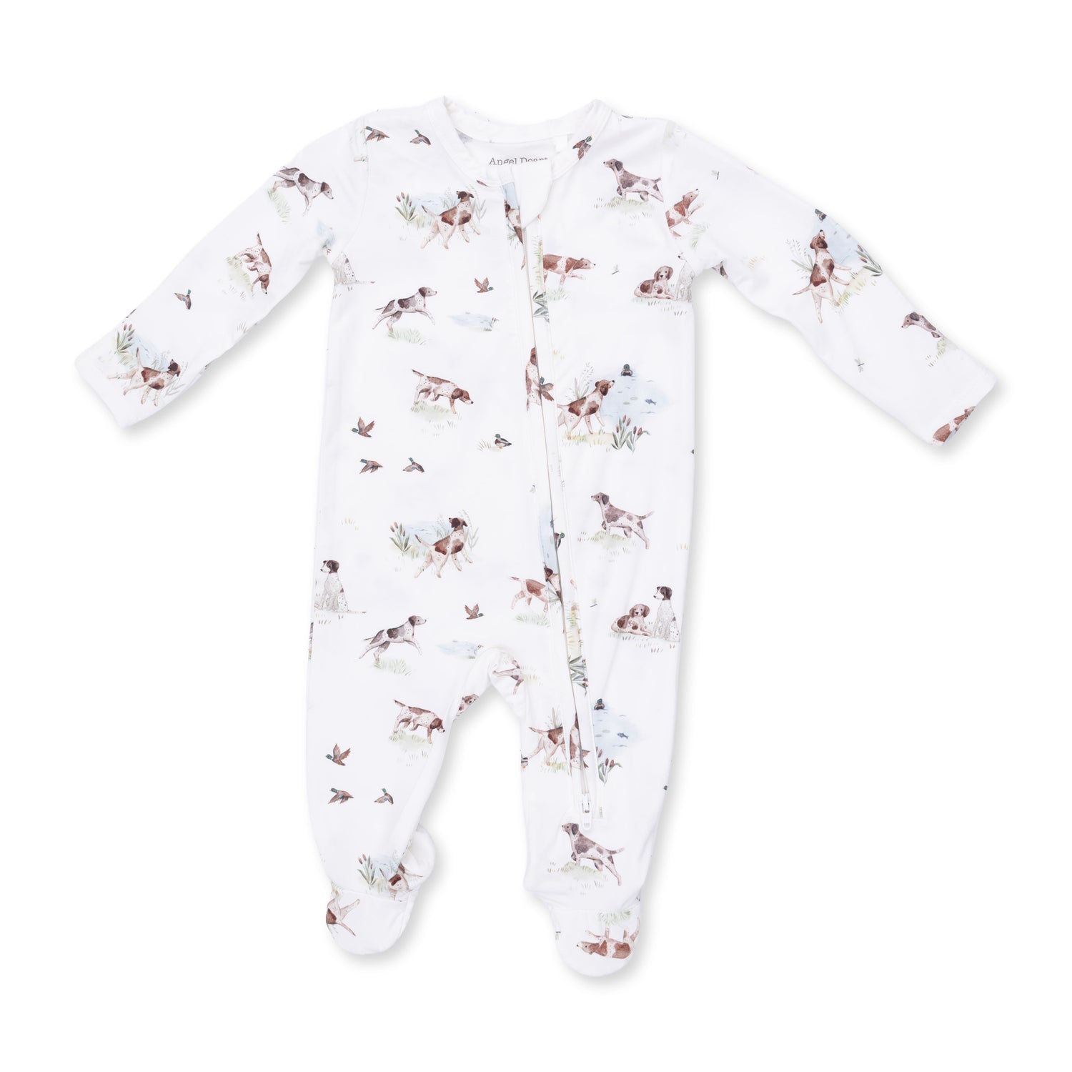 Pointer Pups And Duck Buddies 2 Way Zipper Footie