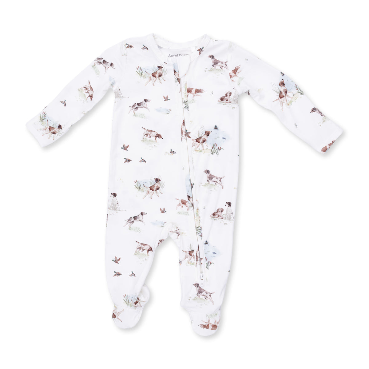 Pointer Pups And Duck Buddies 2 Way Zipper Footie