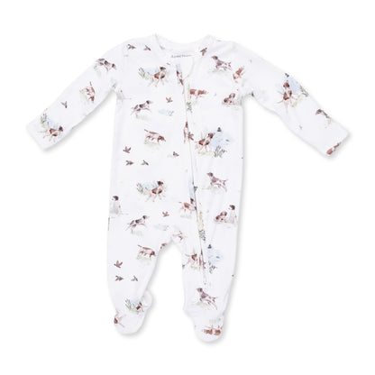 Pointer Pups And Duck Buddies 2 Way Zipper Footie