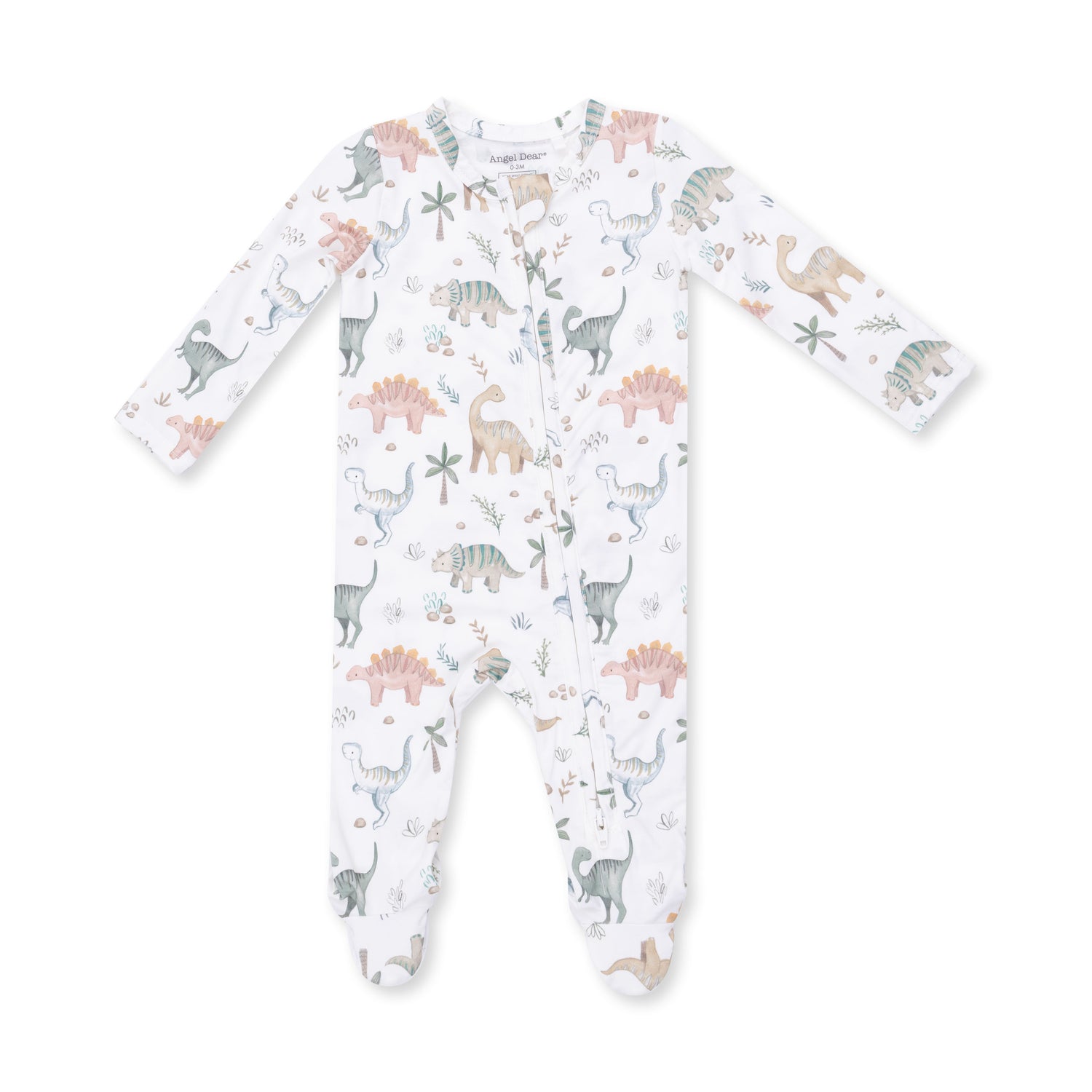Sweet Baby Dinos 2 Way Zipper Footie