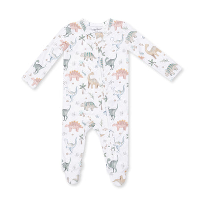 Sweet Baby Dinos 2 Way Zipper Footie