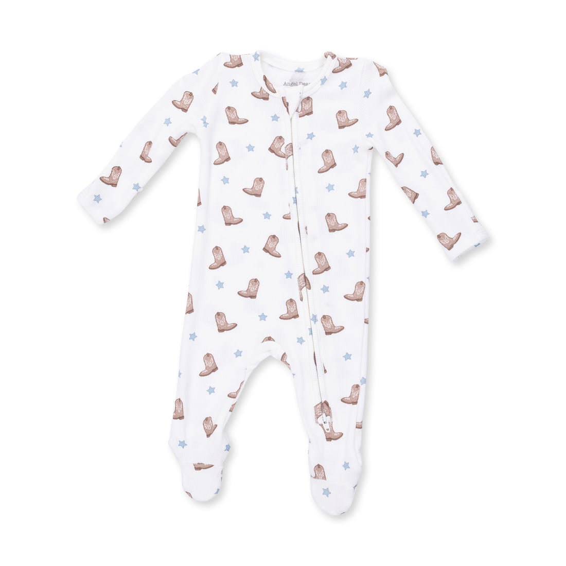 Mini Cowboy Boots 2 Way Zipper Footie