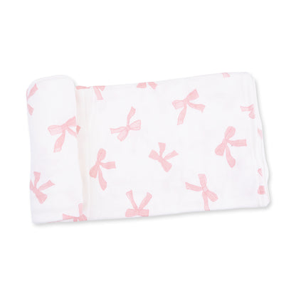 Pretty Bows Swaddle Blanket