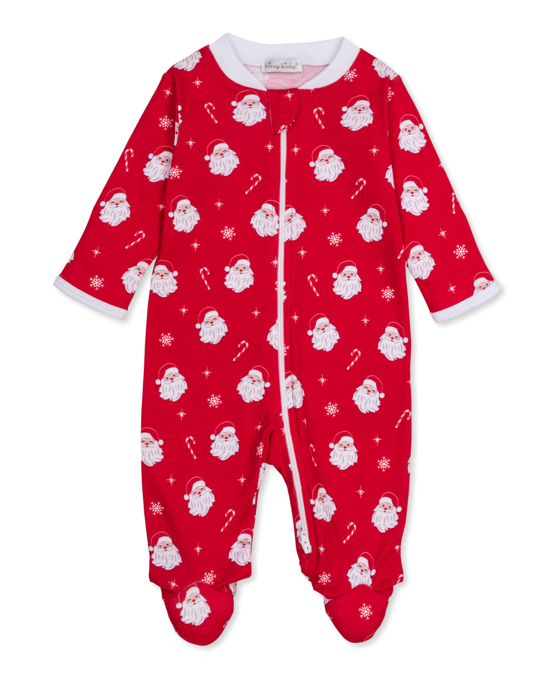 Christmas Santas Zipper Footie