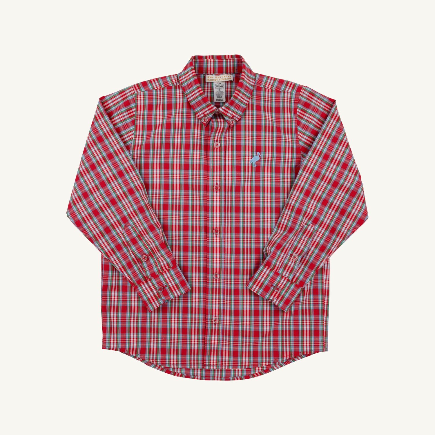 TBBC Deans List Dress Shirt: Woodspoint Plaid/Barrington Blue