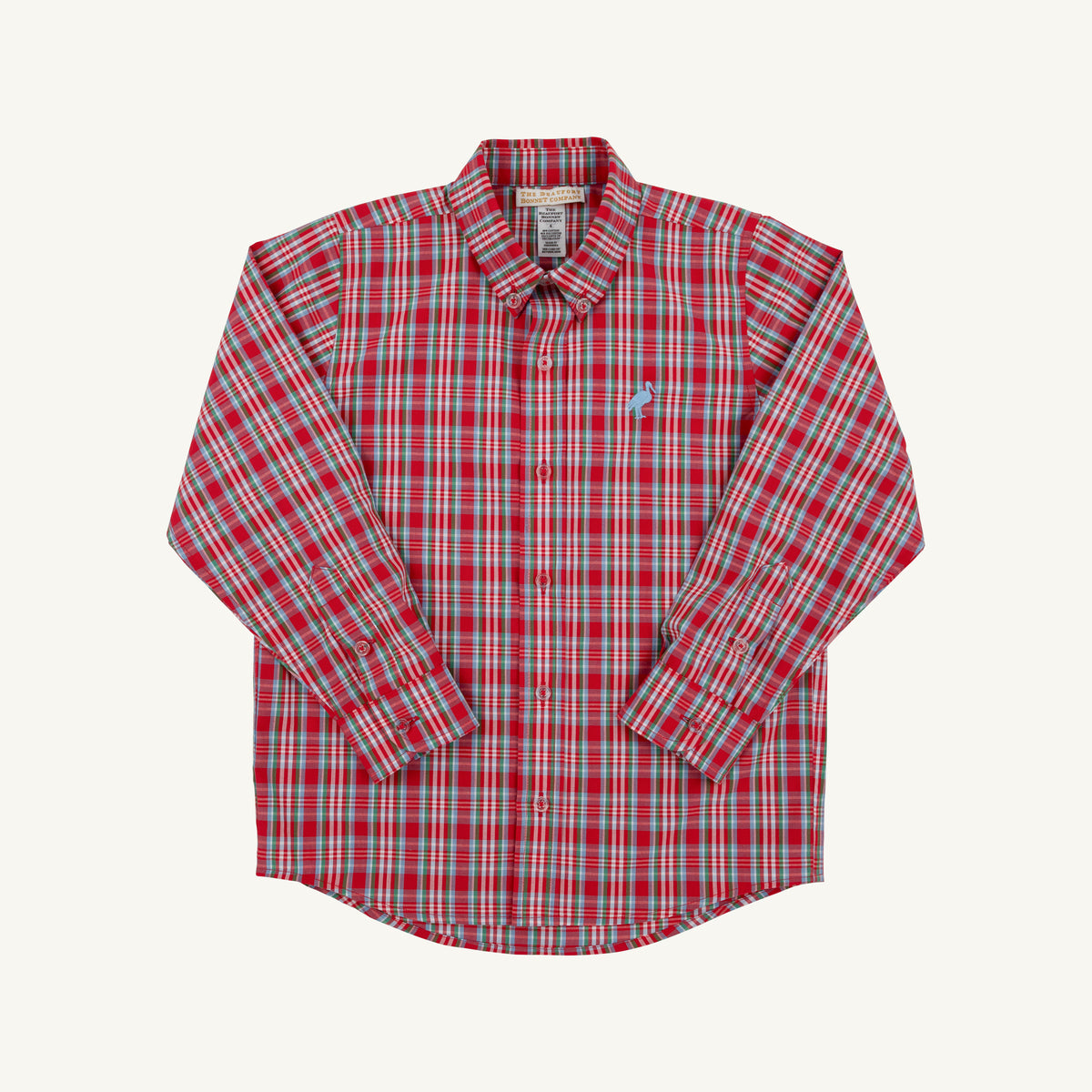 TBBC Deans List Dress Shirt: Woodspoint Plaid/Barrington Blue