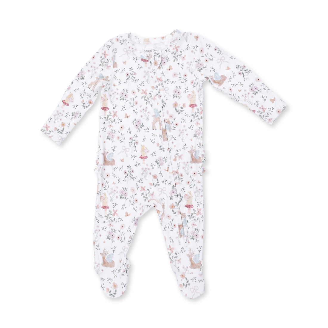 Enchanted Woodland 2 Way Ruffle Back Zipper Footie