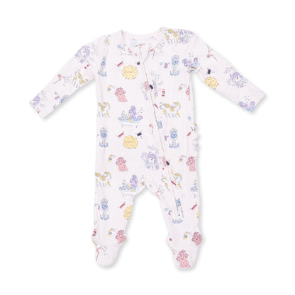 Spa Dogs 2 Way Ruffle Back Zipper Footie