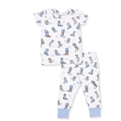 Buckaroo Boots Short Sleeve Loungewear Set