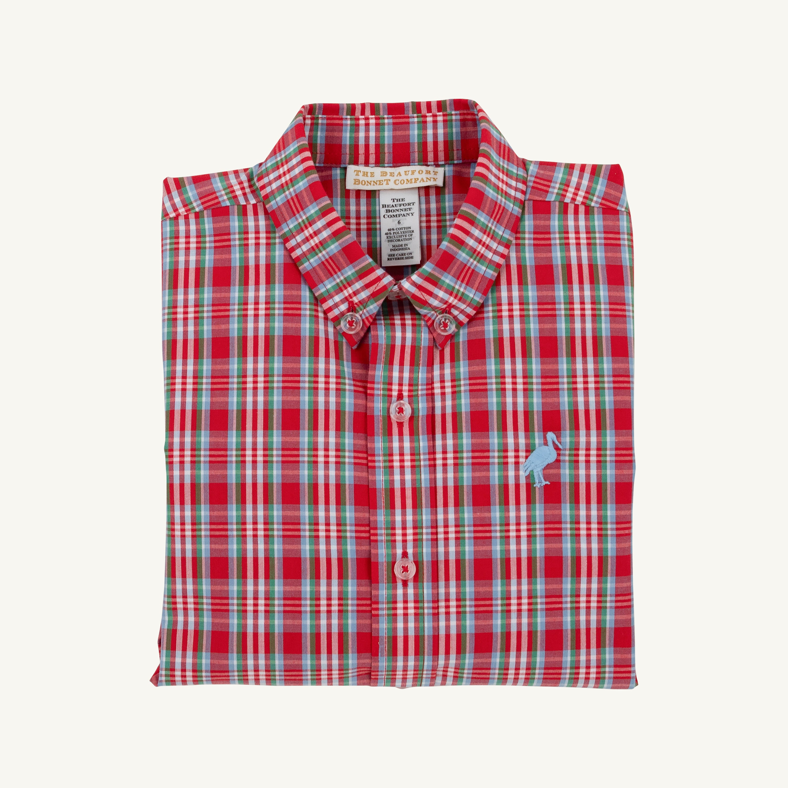 TBBC Deans List Dress Shirt: Woodspoint Plaid/Barrington Blue